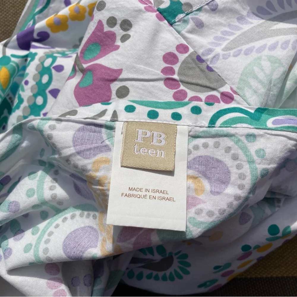 POTTERY BARN Teen Ana Paisley Colorful Paisley Pillow Sham STANDARD Size